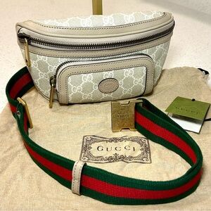 Gucci GG Supreme Belt Bag - Oatmeal size 90